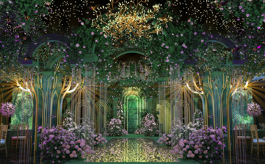 若羌奇妙森林婚礼堂效果展示